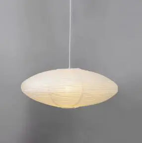 Ovale Pendant Light Akari - Japanese Style Round Lamp (One Piece)