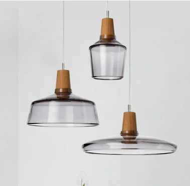 Glass Pendant Light, Three-Head Small Fixture
